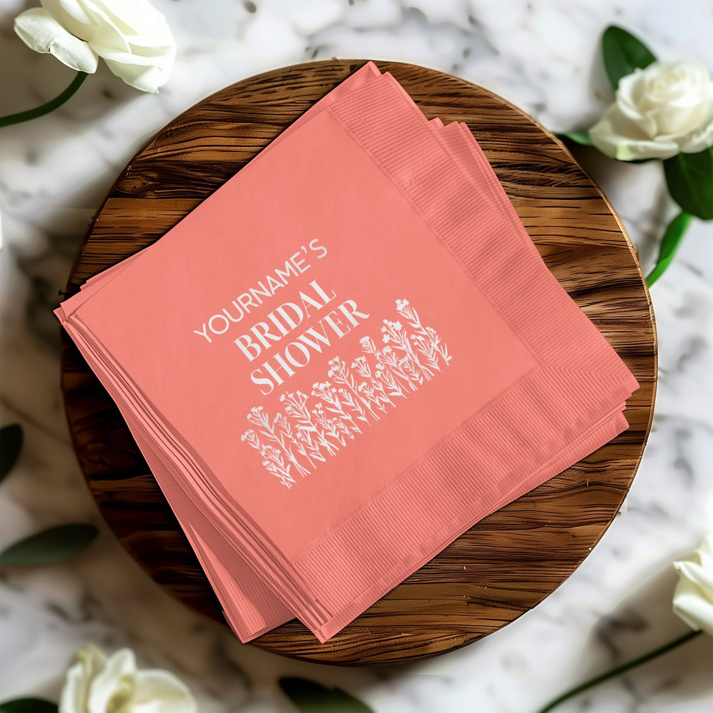 Personalized Bridal Shower Decorative Napkin product