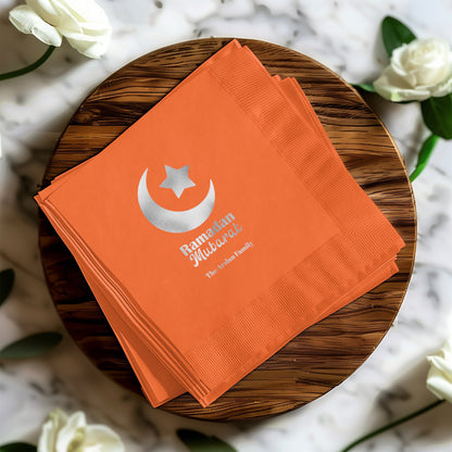 Ramadan Mubarak Star and Crescent Napkin product