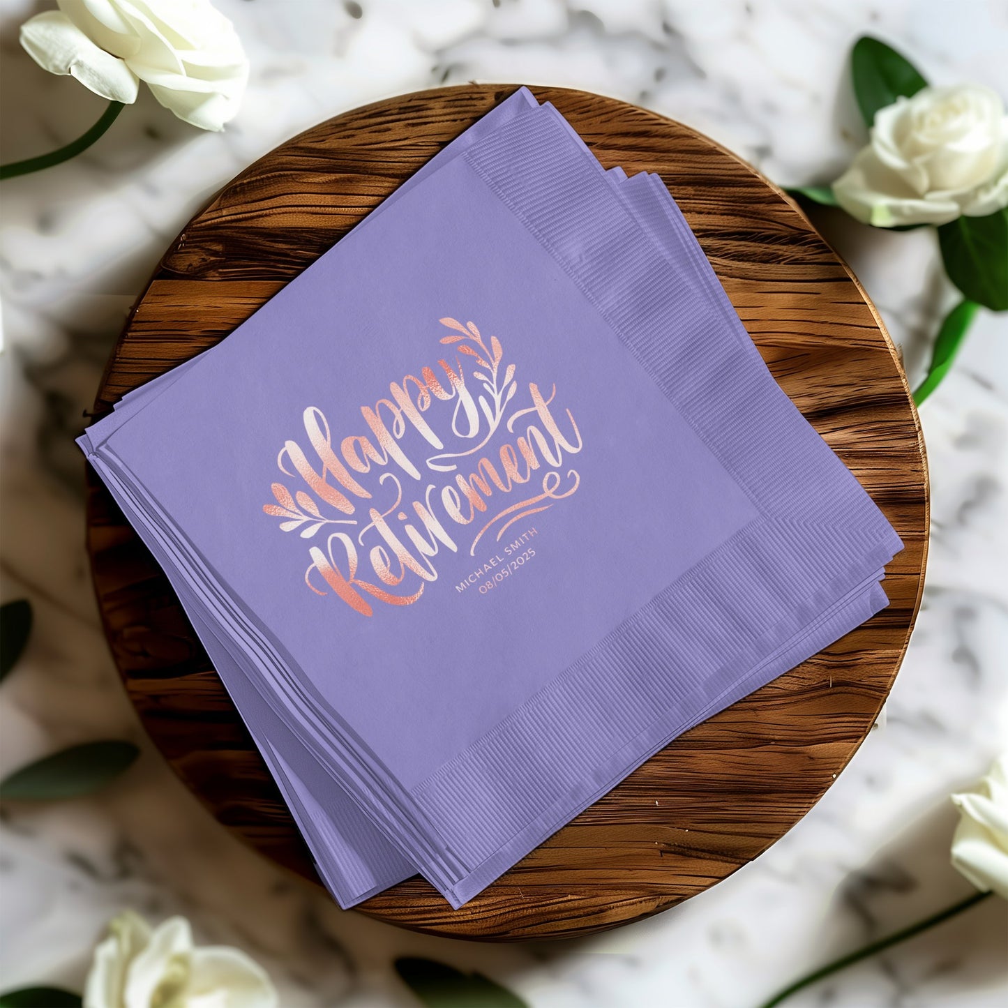 Happy Retirement Napkins Elegant Event Party product type