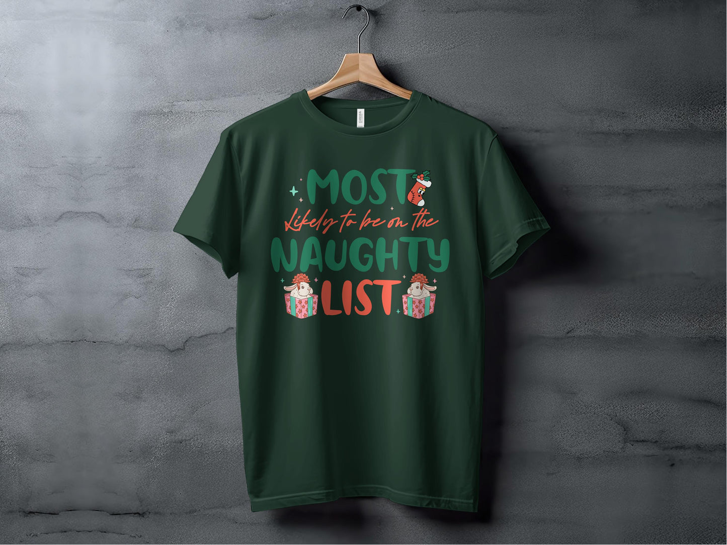 Most Likely To Be On The Naughty List T-shirt product