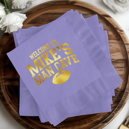 Welcome To Mike's Man Cave Sports Themed Napkins product