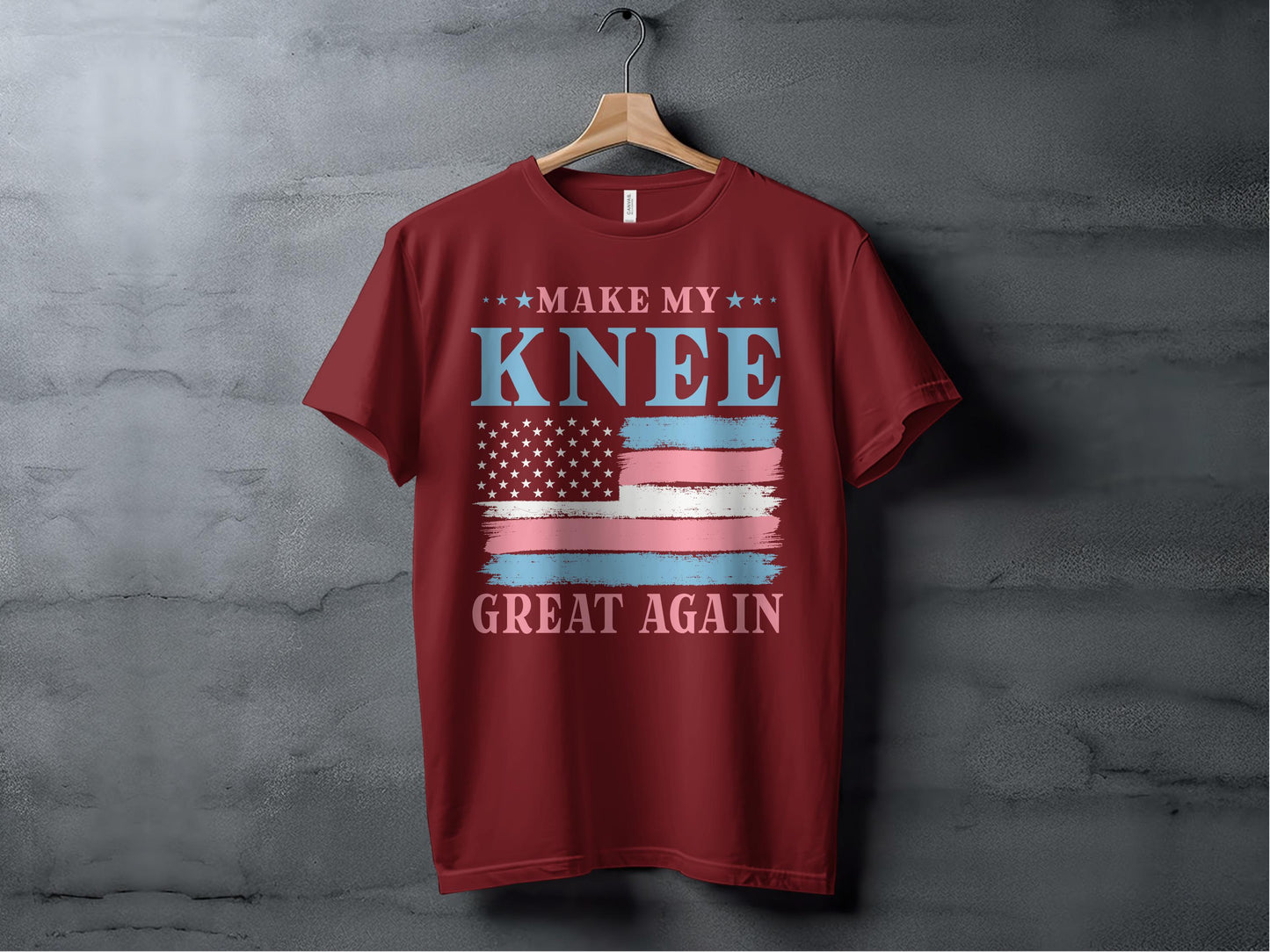 Make My Knee Great Again American Flag T-Shirt product type