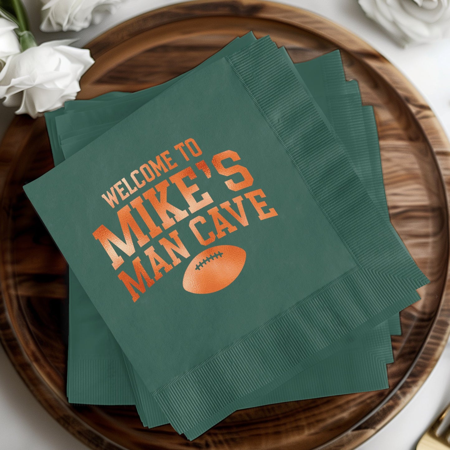 Welcome to Mike's Man Cave Football Party Decor product