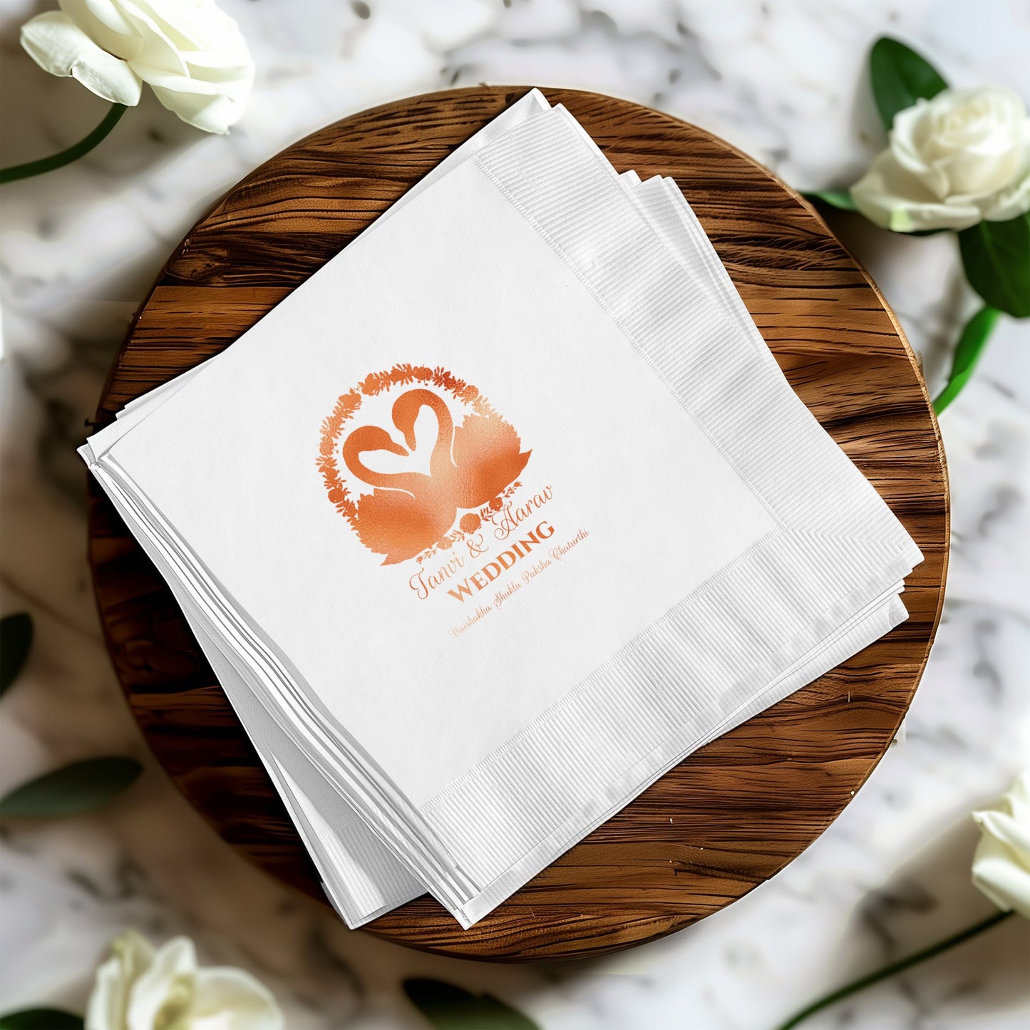 Elegant Customized Wedding Napkins product