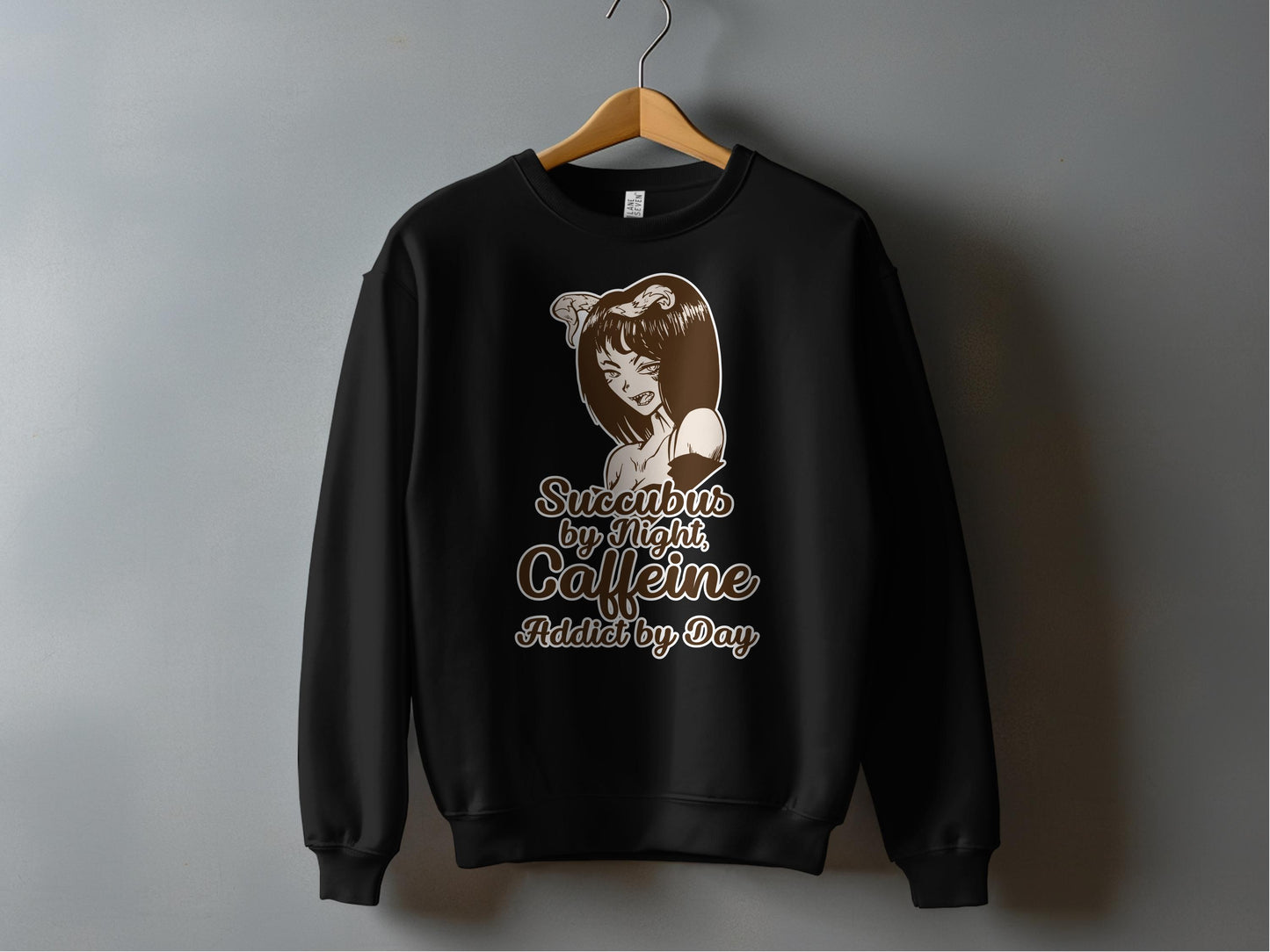 Succubus By Night Caffeine Addict By Day Sweatshirt product