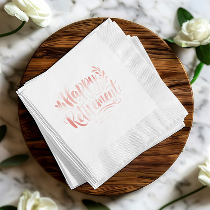 Beautiful Happy Retirement Party Napkins Product