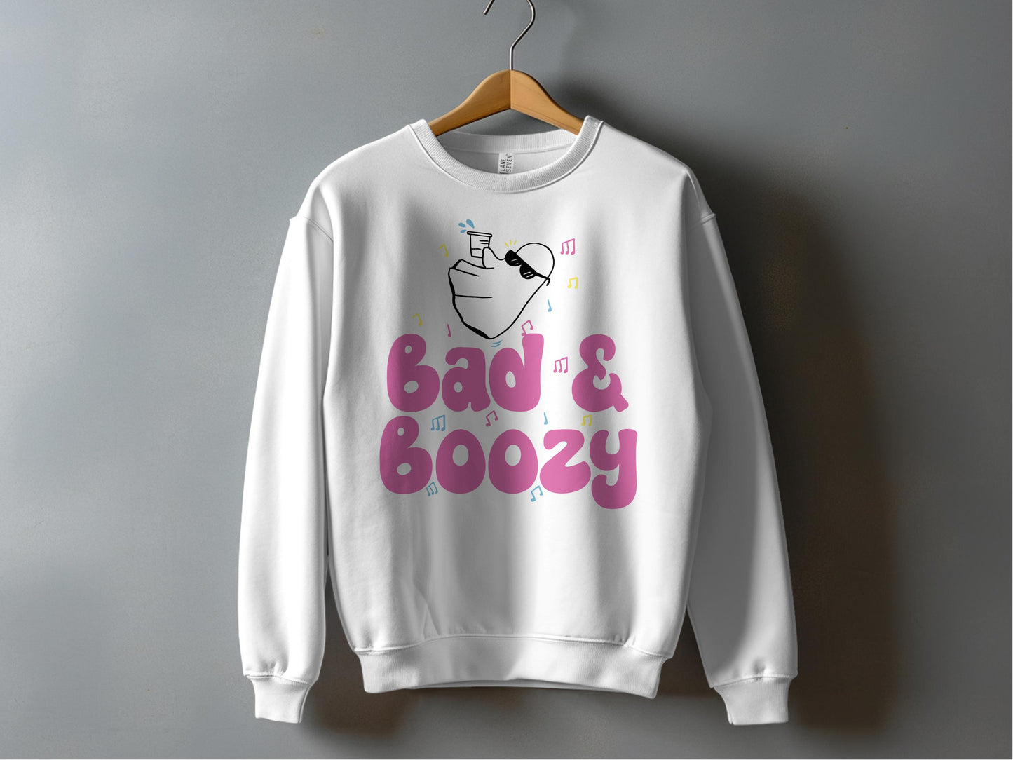 Bad and Boozy Graphic Sweatshirt product type
