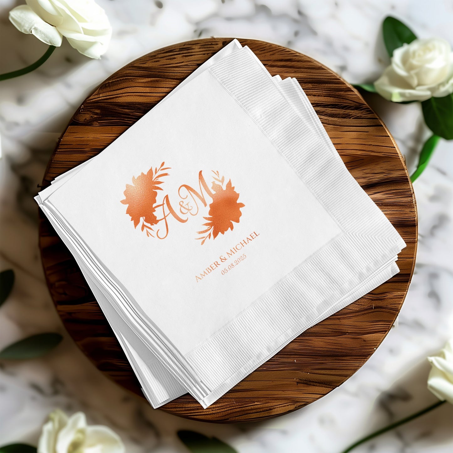 Personalized Wedding Monogram Printed Napkins product type