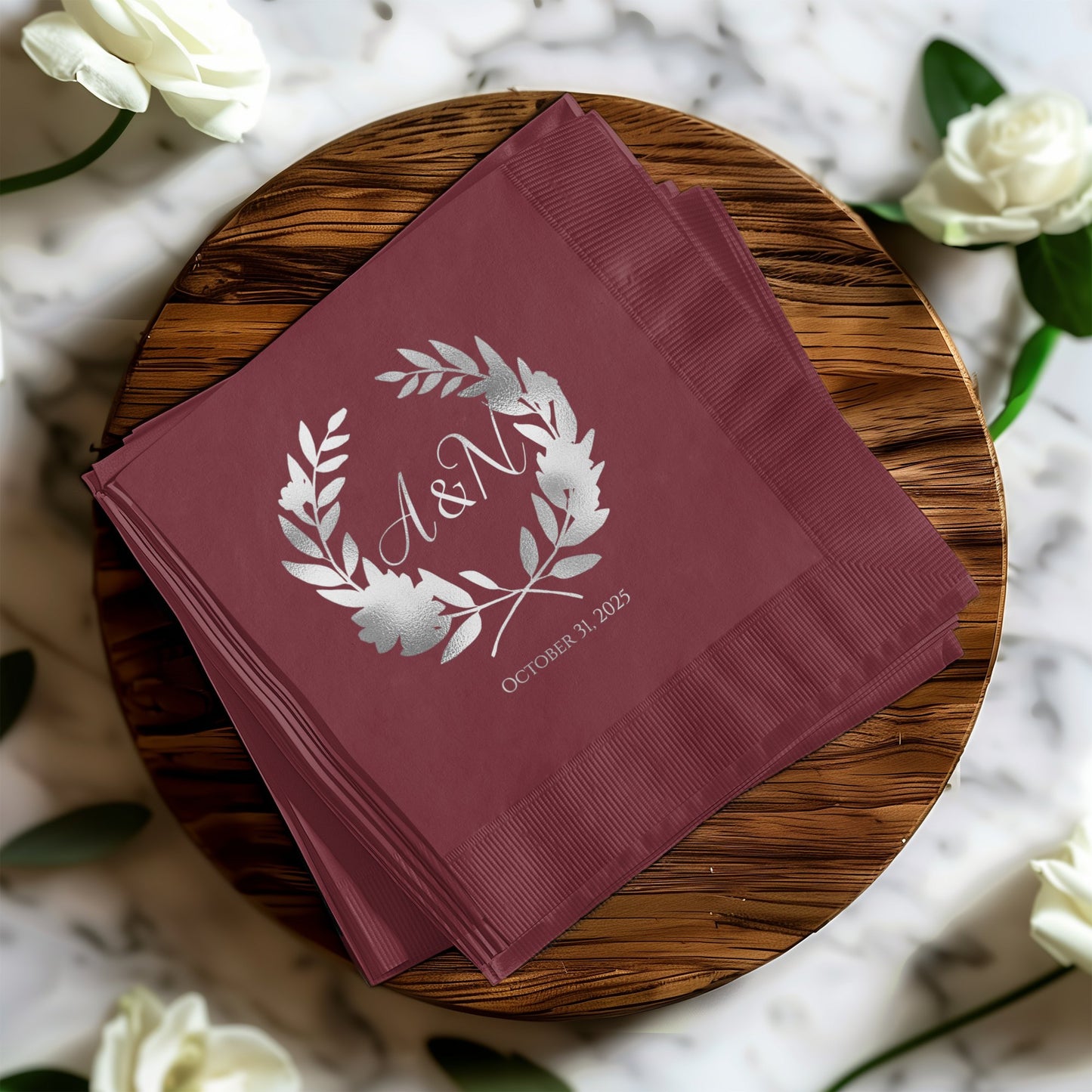 Elegant Personalized October 21 2023 Napkin product type