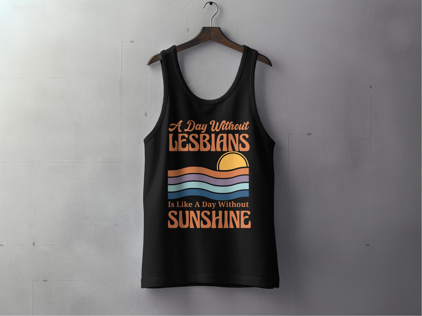 A Day Without Lesbians Sunshine Tank Top product type