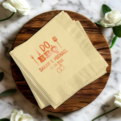I Do BBQ Sarah and Michael 12-08-2025 napkin product type