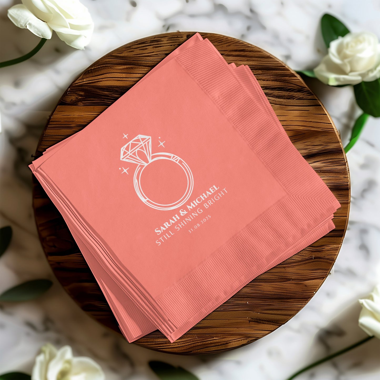 Personalized Wedding Napkins Decor Party Product