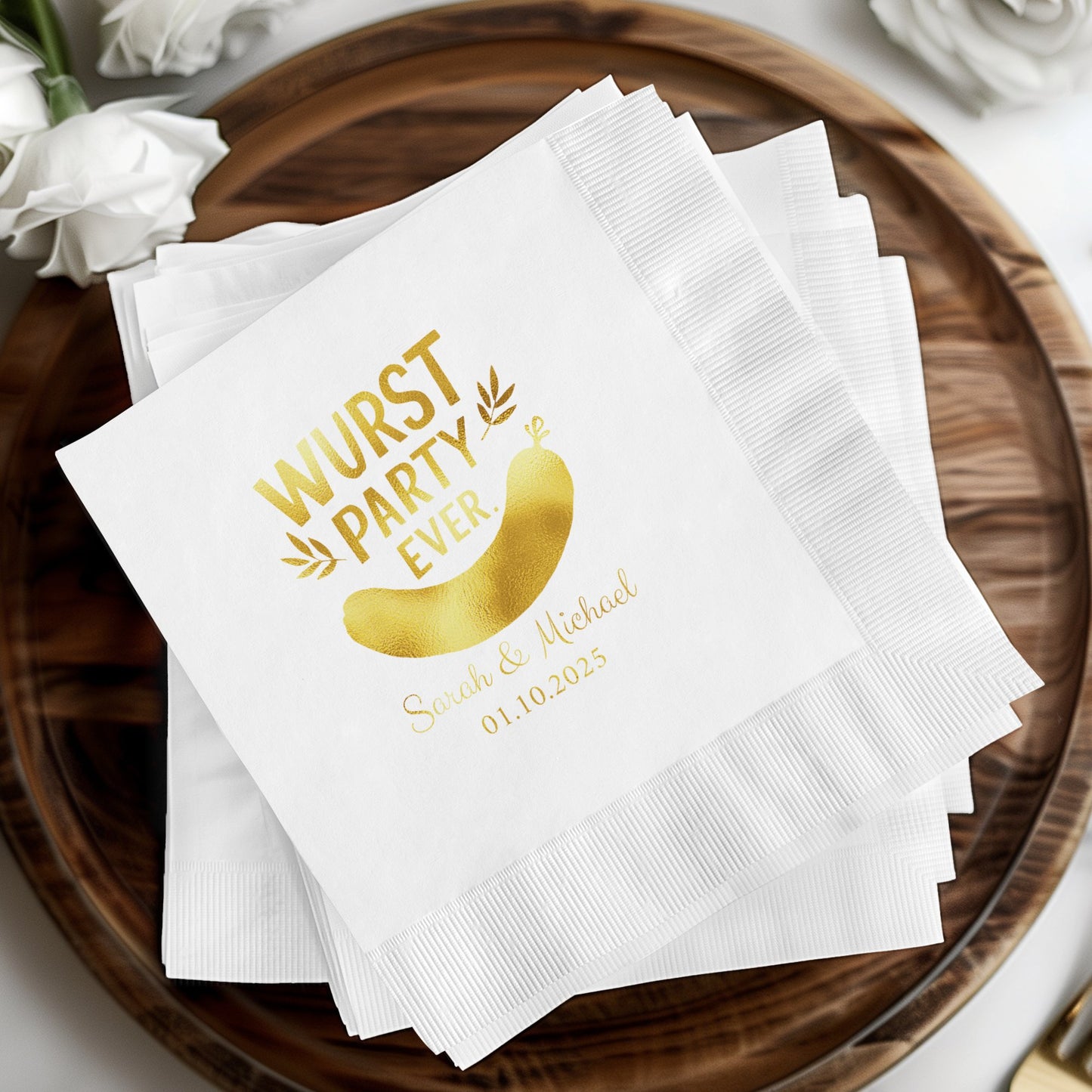 Wurst Party Ever Custom Printed Party Napkins product type
