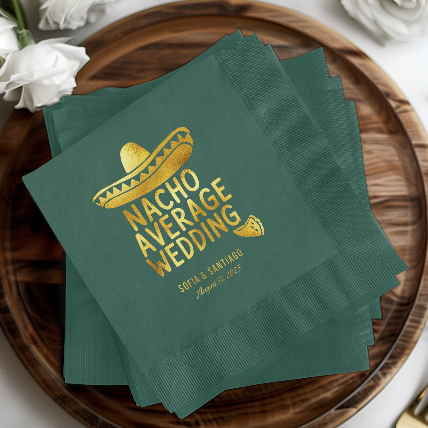 Nacho Average Wedding Personalized Napkin product