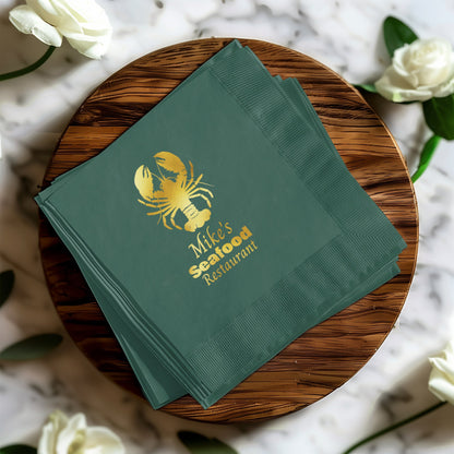 Mike's Seafood Restaurant Themed Napkins product