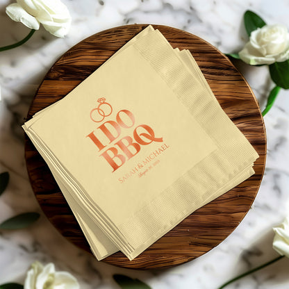 Custom Wedding BBQ Themed Napkin Product