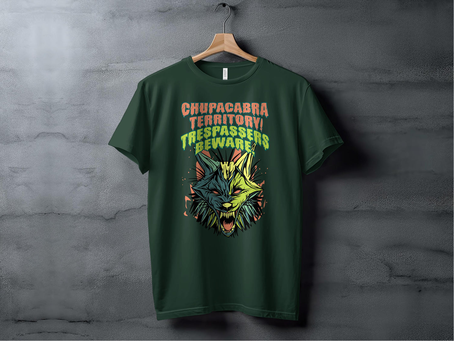 Chupacabra Territory Trespassers Beware Graphic T-shirt Product