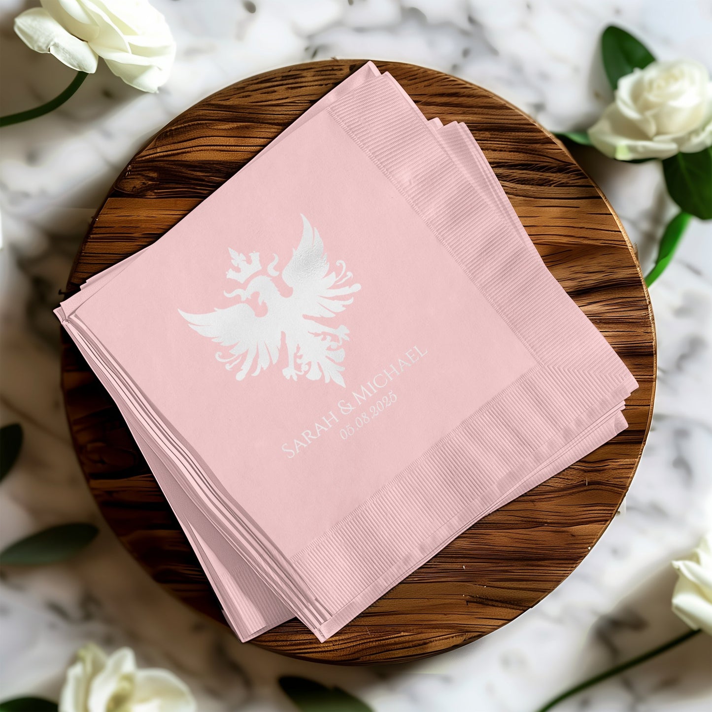 Elegant Custom Wedding Napkins with Unique Design product type