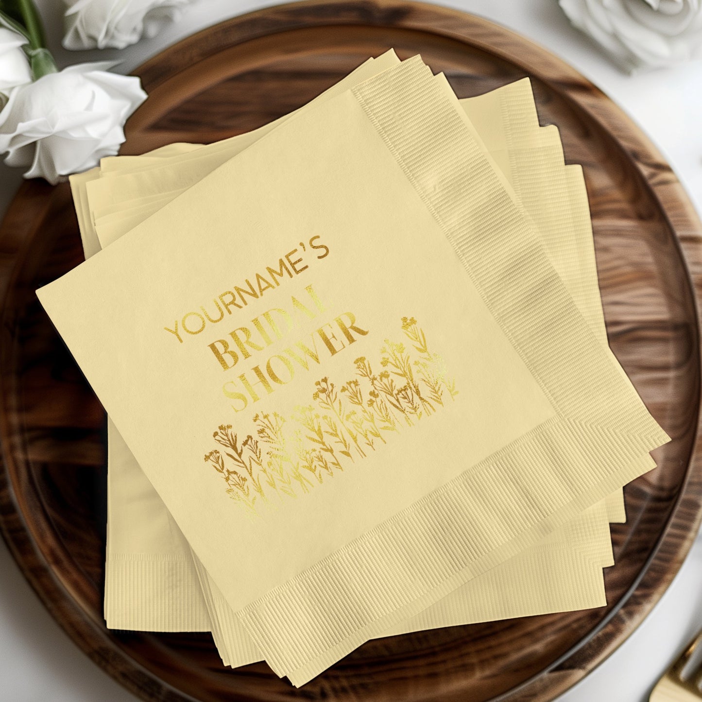Personalized Bridal Shower Napkins product