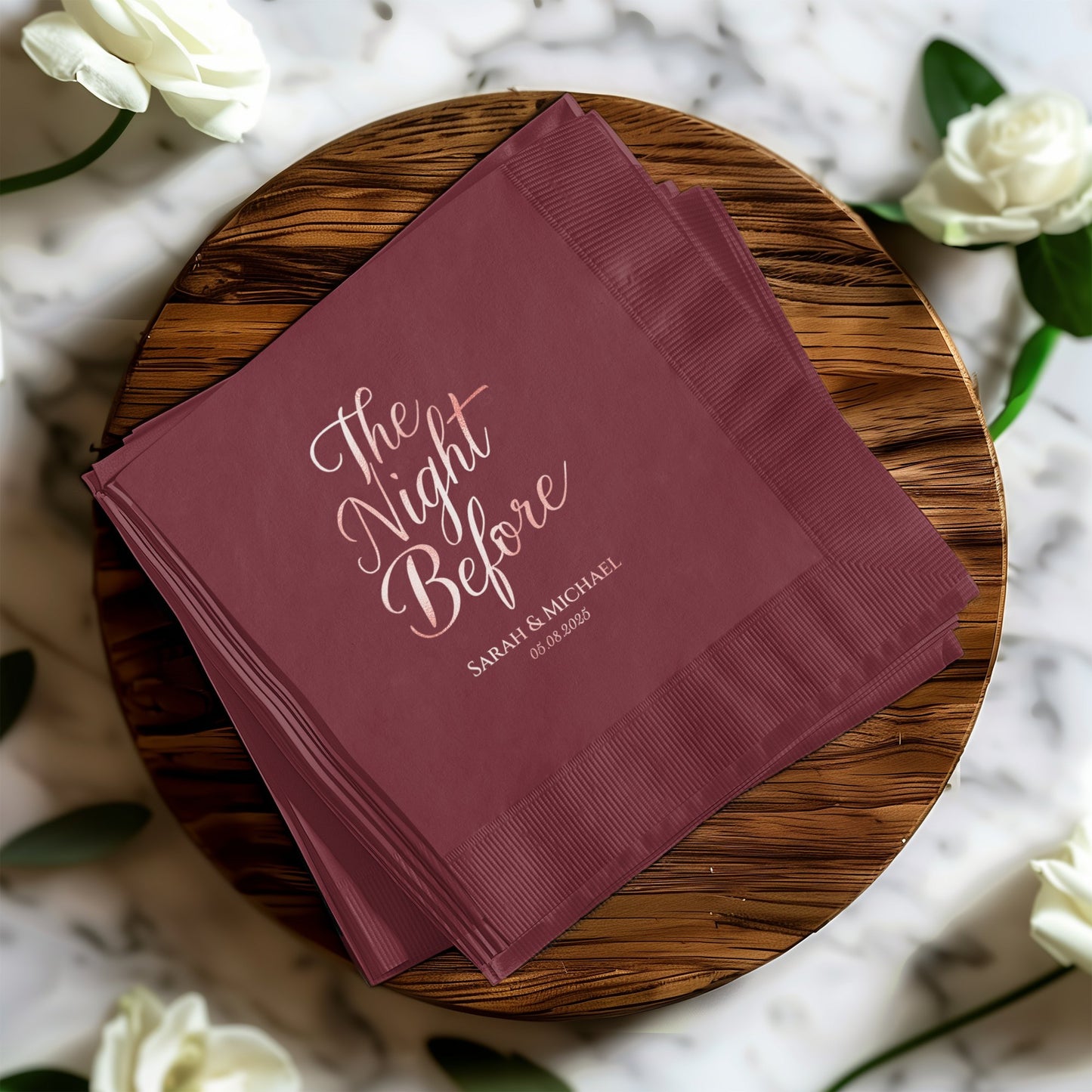 The Night Before Wedding Event Personalized Napkins product