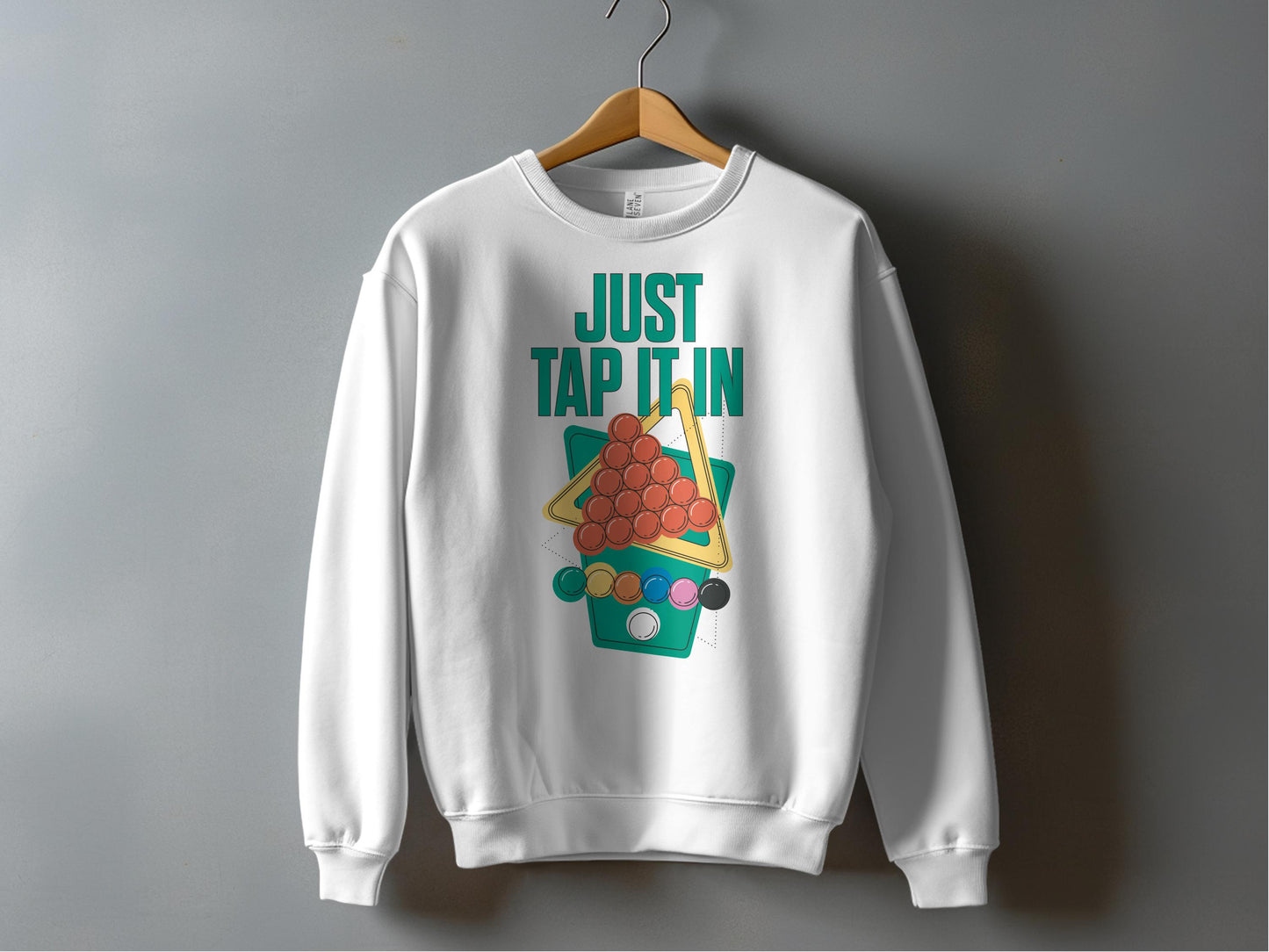 Just Tap It In Fun Graphic Novelty Sweatshirt product