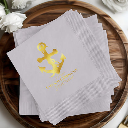 Elegant Nautical Themed Ceremony Napkin Product