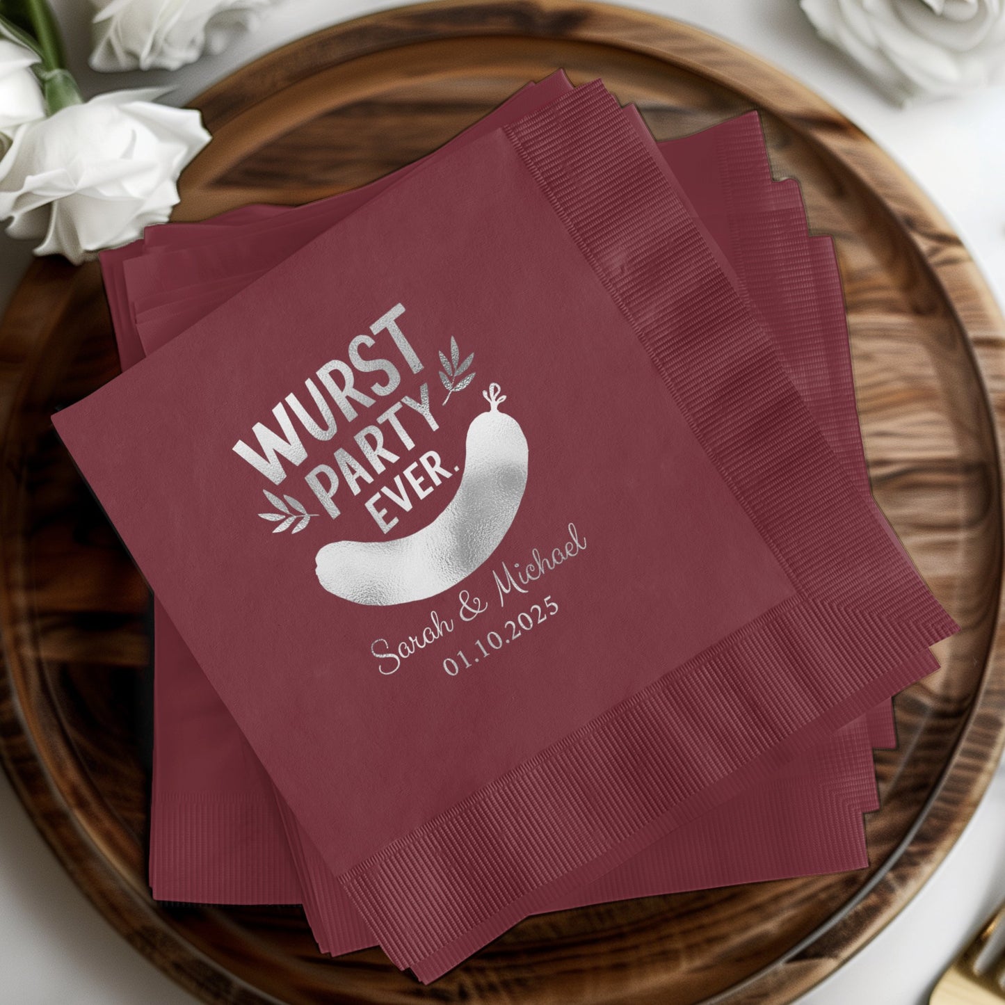 Personalized Wurst Party Ever Napkin Unique Party product