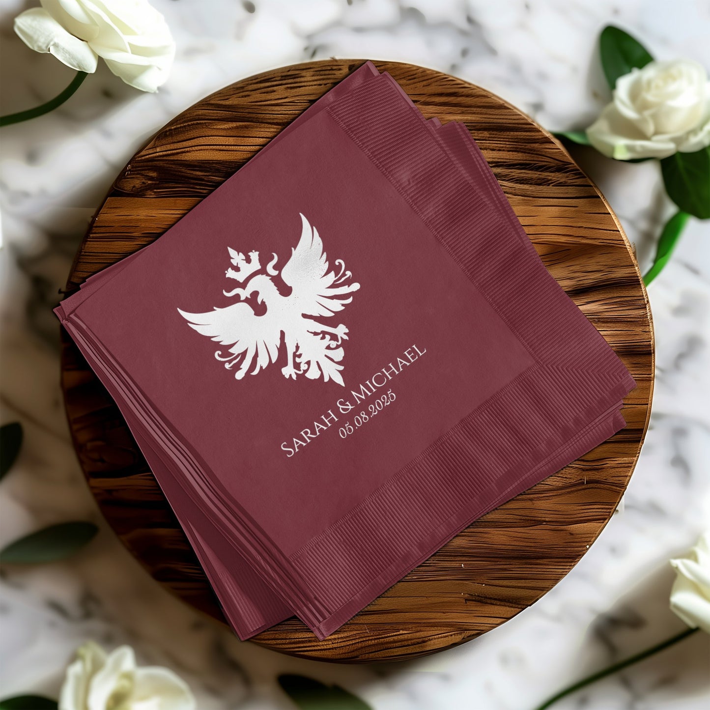 Elegant Custom Wedding Napkins Party Product