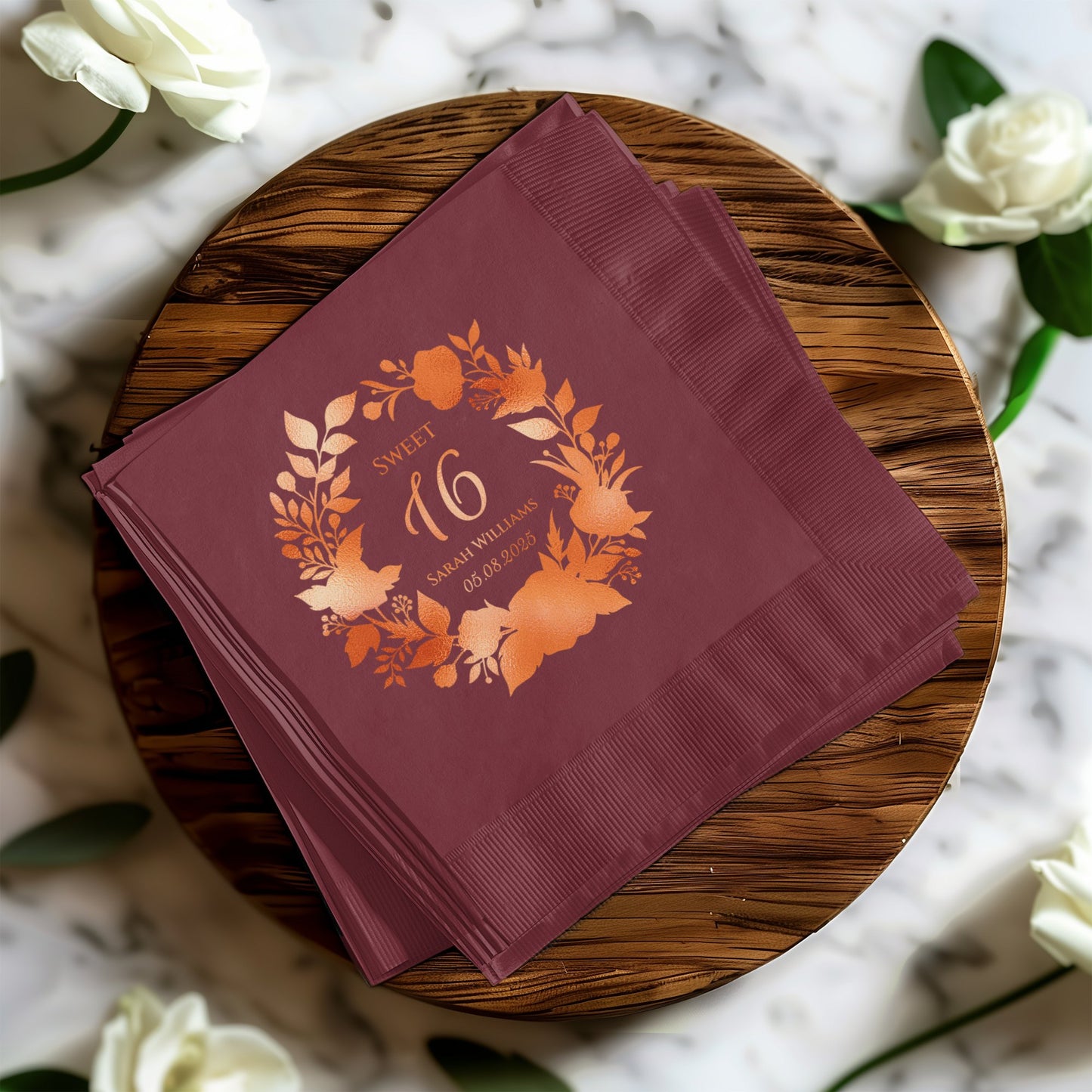 Sweet 16 Custom Printed Party Napkins product type