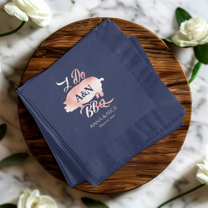 I Do A&N BBQ Personalized Wedding Napkin product