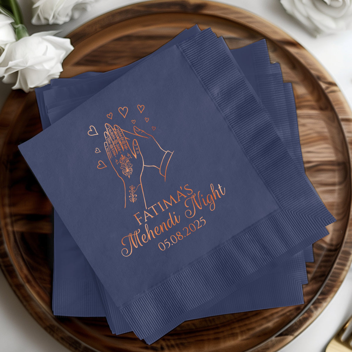 Personalized Mehendi Night Napkin product