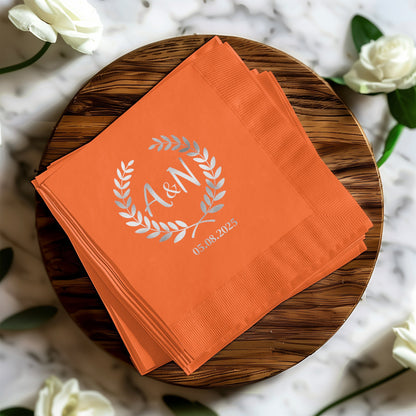 Personalized Custom Wedding Monogrammed Napkins product