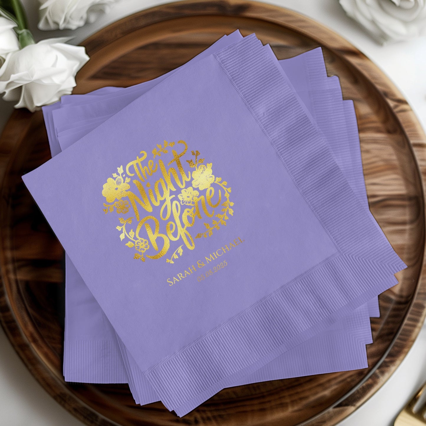The Night Before Personalized Wedding Party Napkins product type