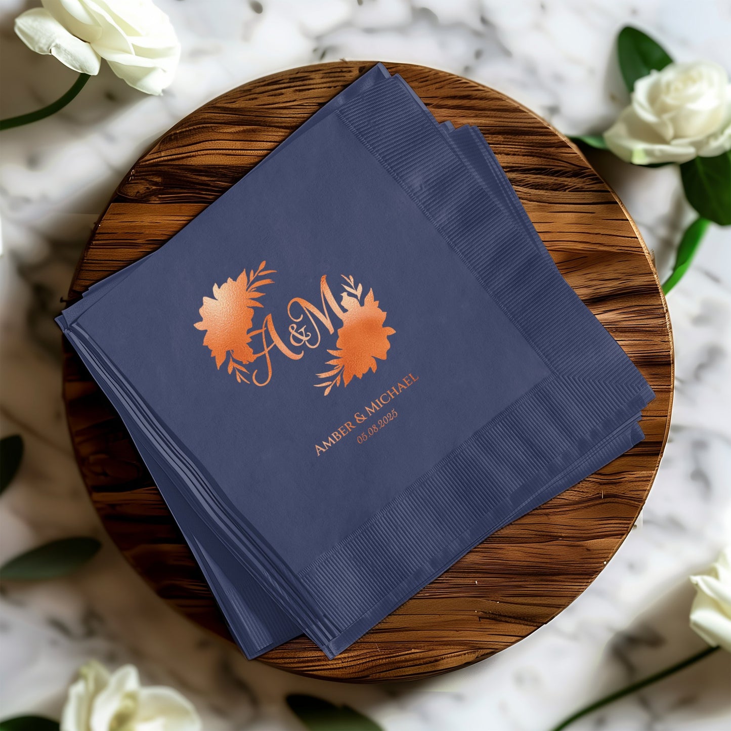 Elegant Personalized Wedding Napkins product