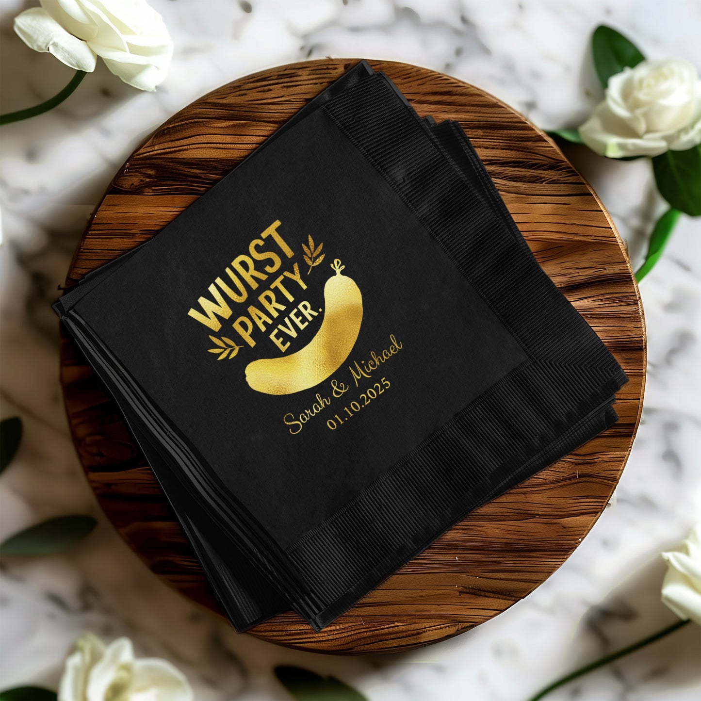 Personalized Wurst Party Ever Custom Napkins product type