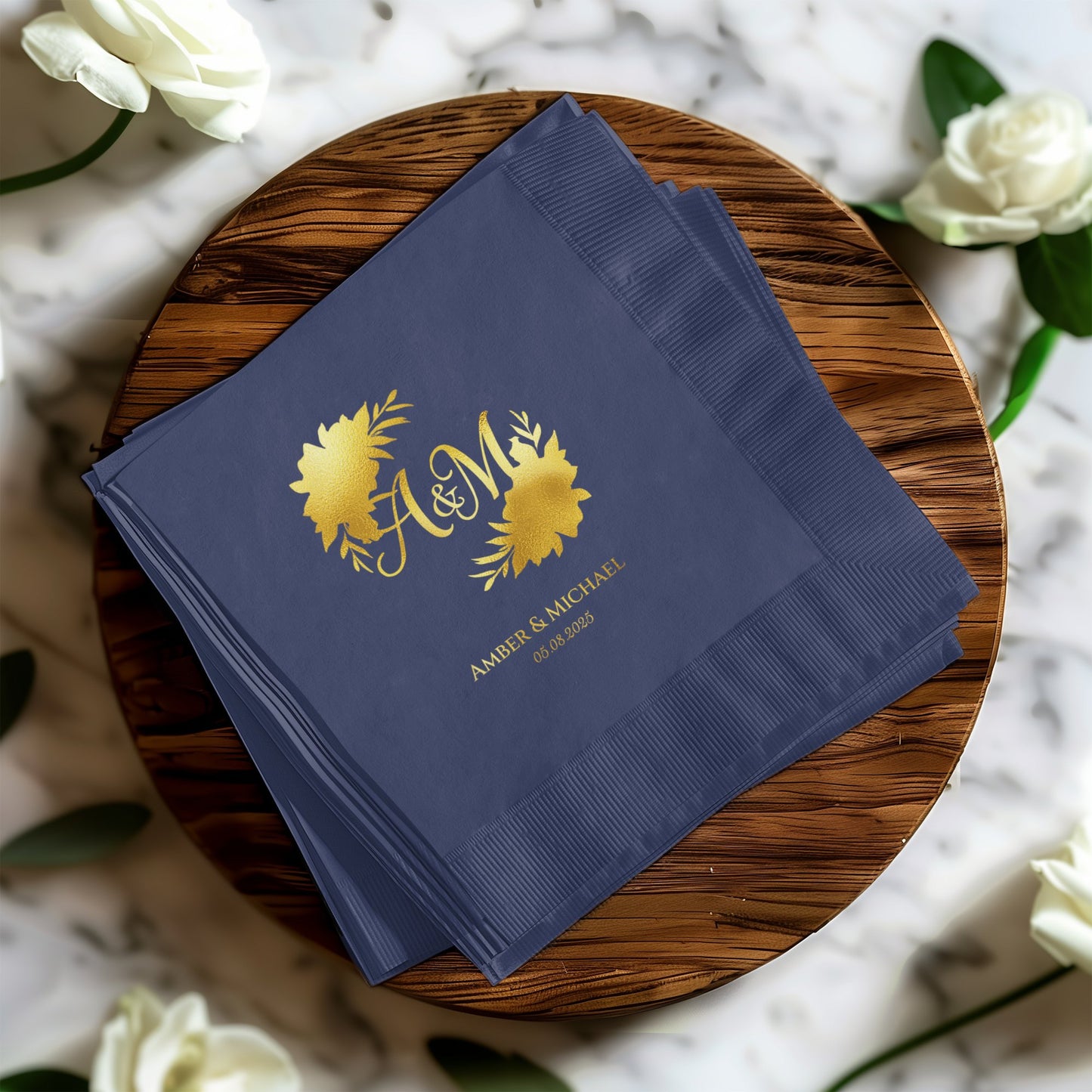 Personalized Elegant Monogram Wedding Napkin product