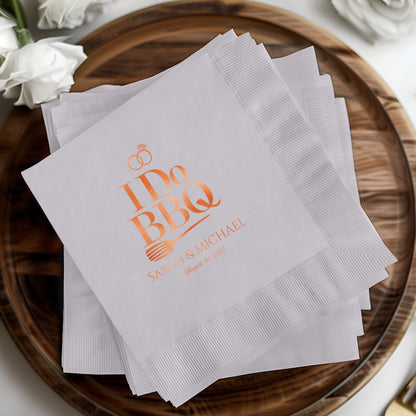 Personalized BBQ Wedding Napkins perfect party product