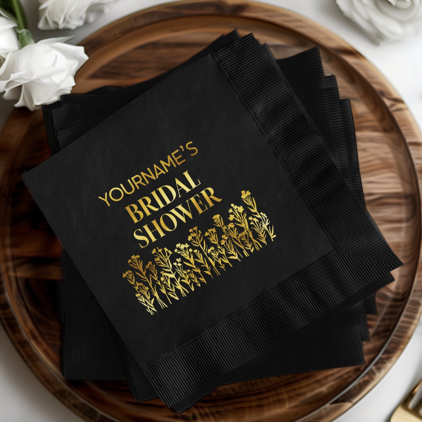 Personalized Bridal Shower Napkins Party Product