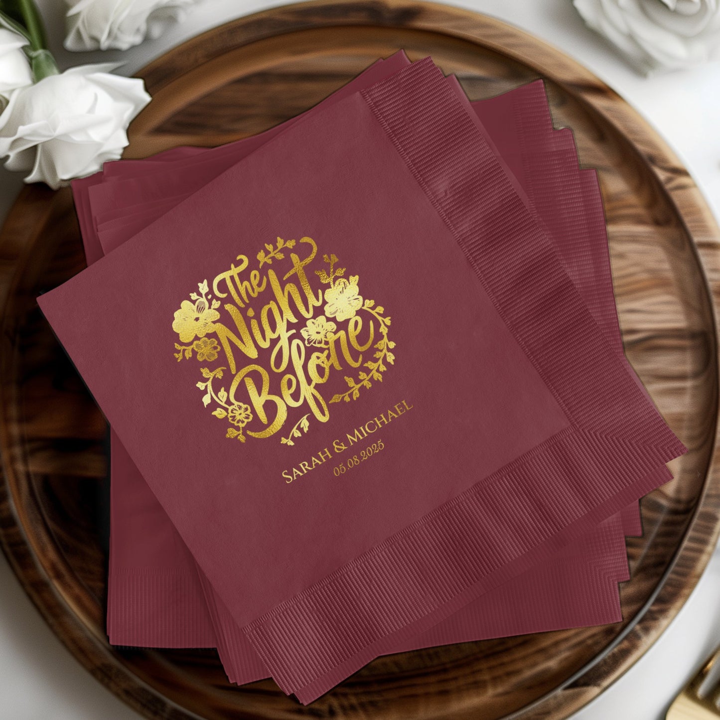 The Night Before Custom Printed Party Napkin product
