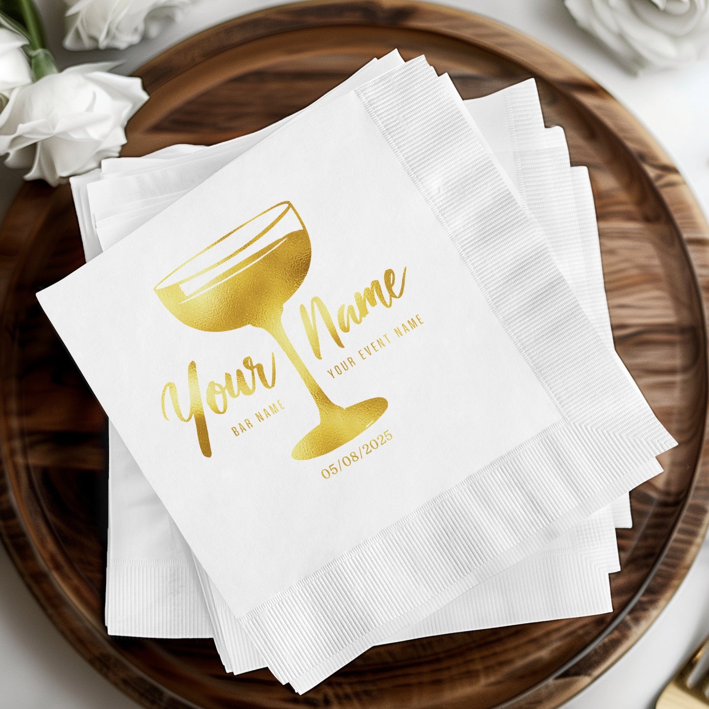 Personalized Cocktail Party Napkins product