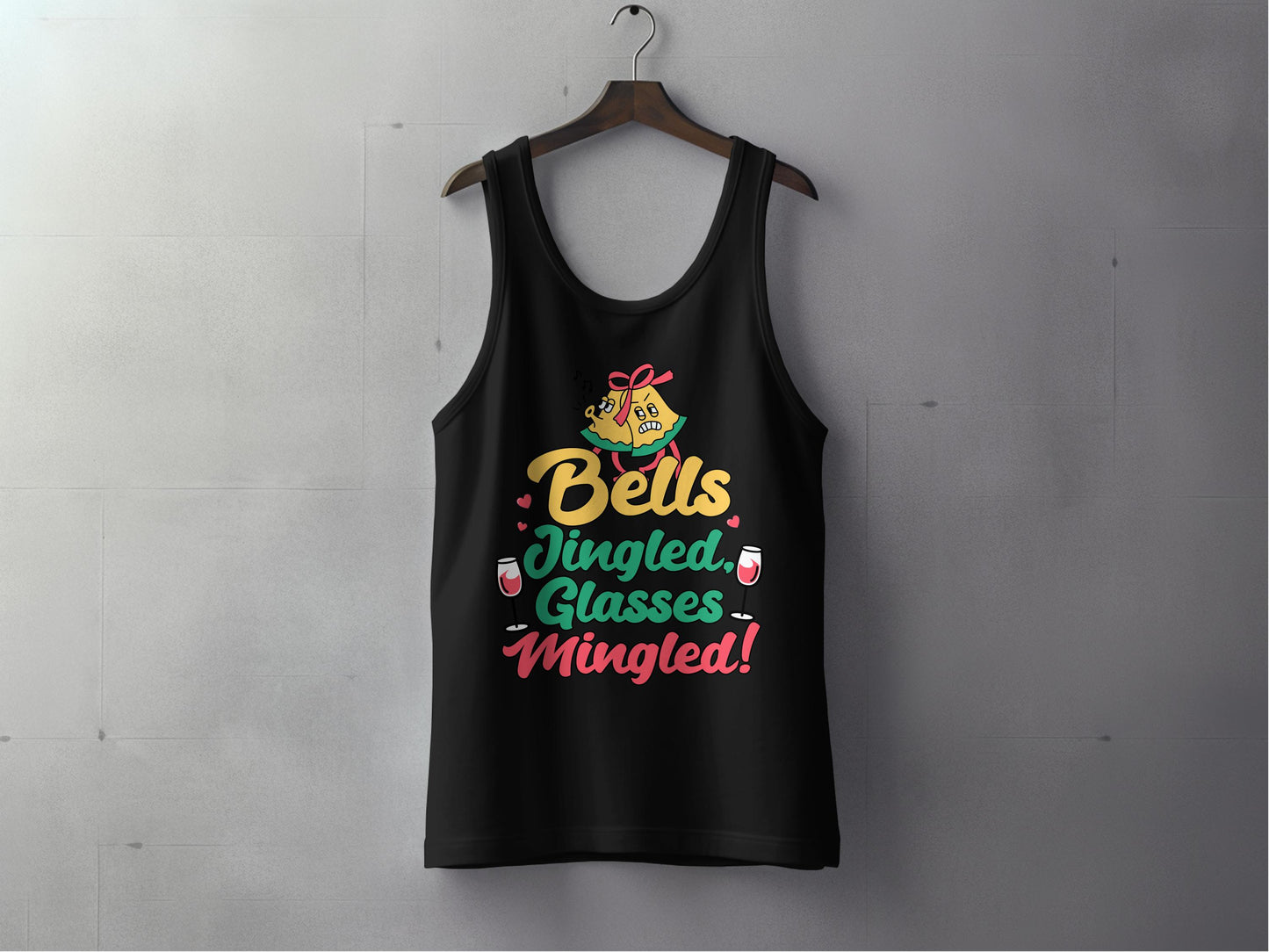Bells Jingled Glasses Mingled Tank Top product