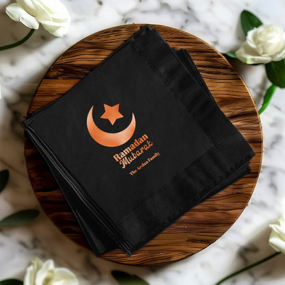 Ramadan Mubarak Crescent and Star Napkin product type