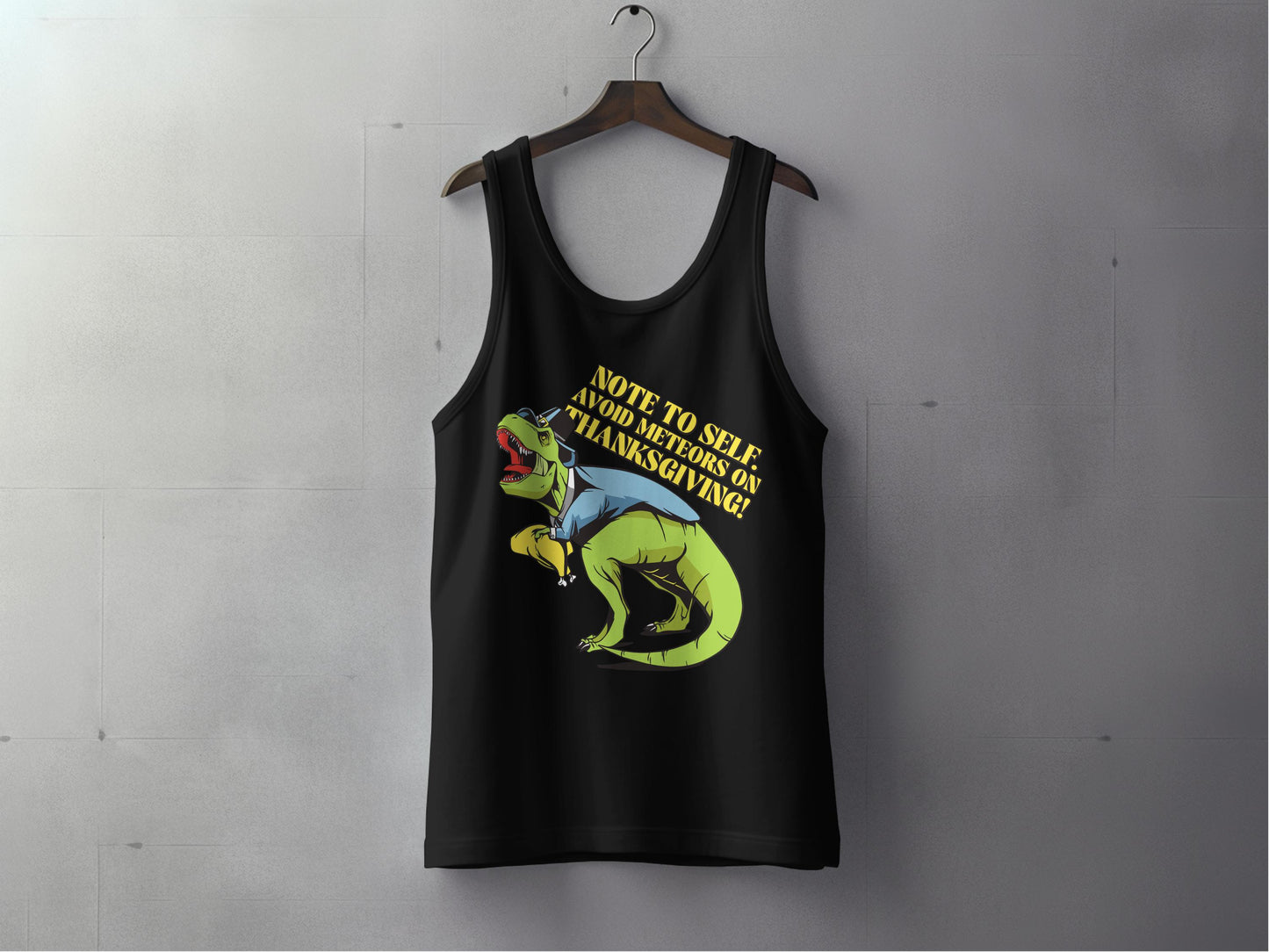 Humorous Dinosaur Avoid Relatives Thanksgiving Tank product