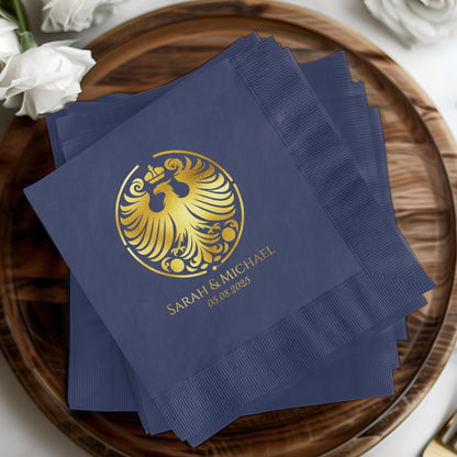 Elegant Custom Embossed Wedding Napkin product type