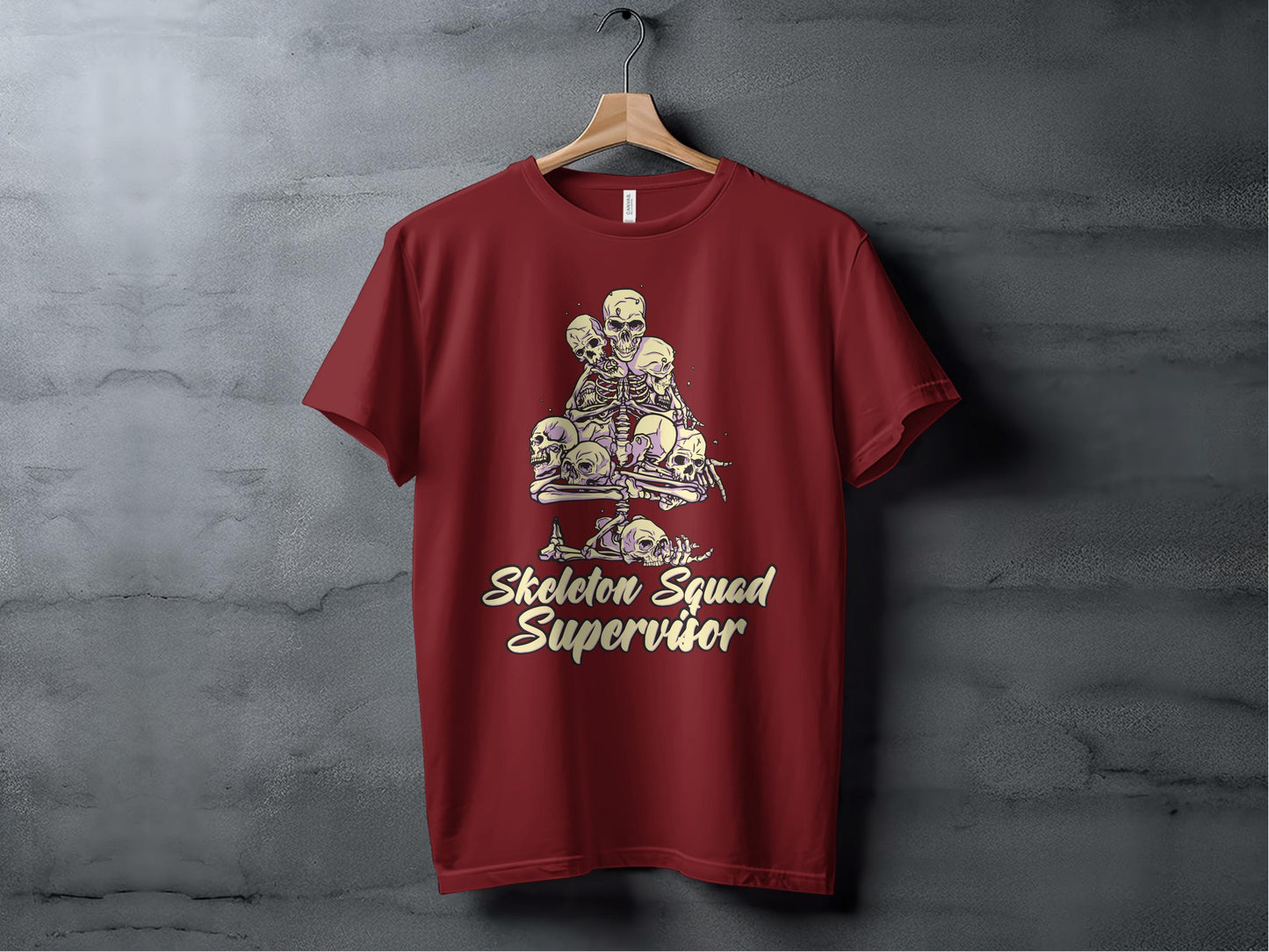 Skeleton Squad Supervisor Graphic Tee Shirt product type
