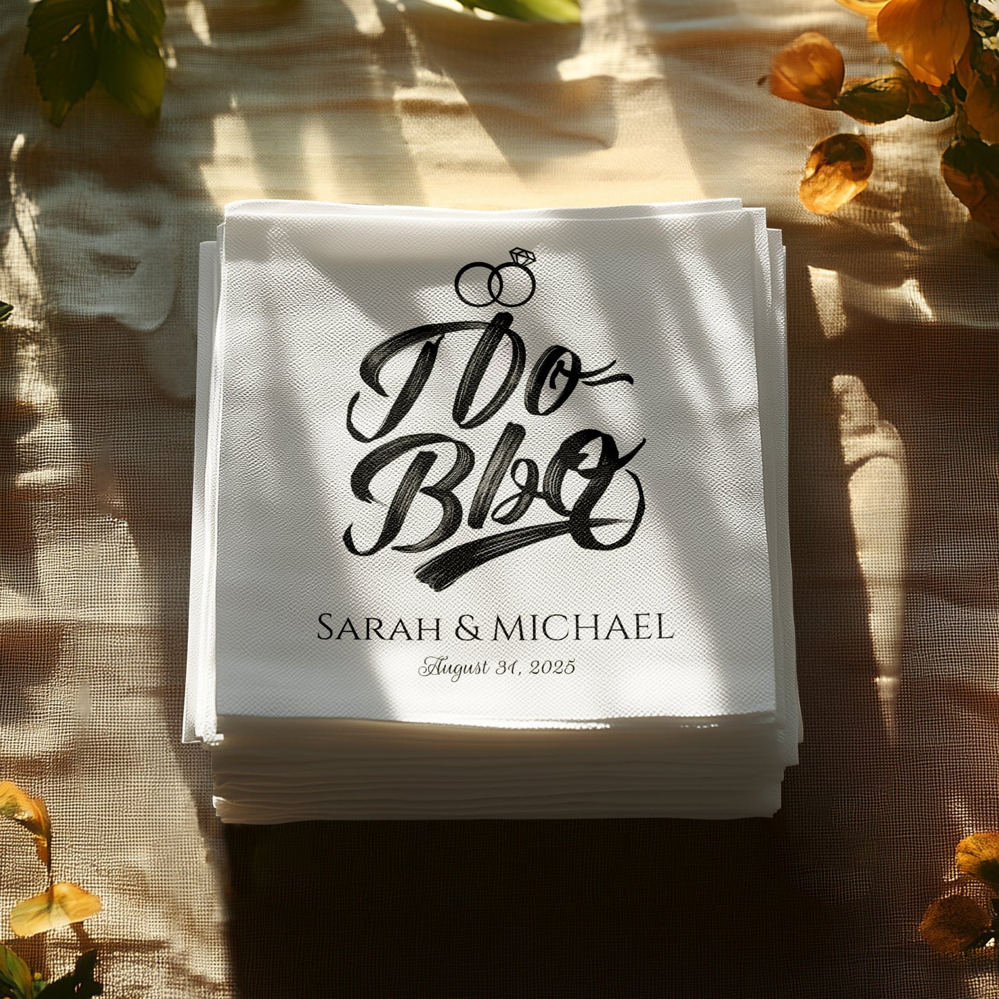 Custom Wedding Personalized Printed Napkins product