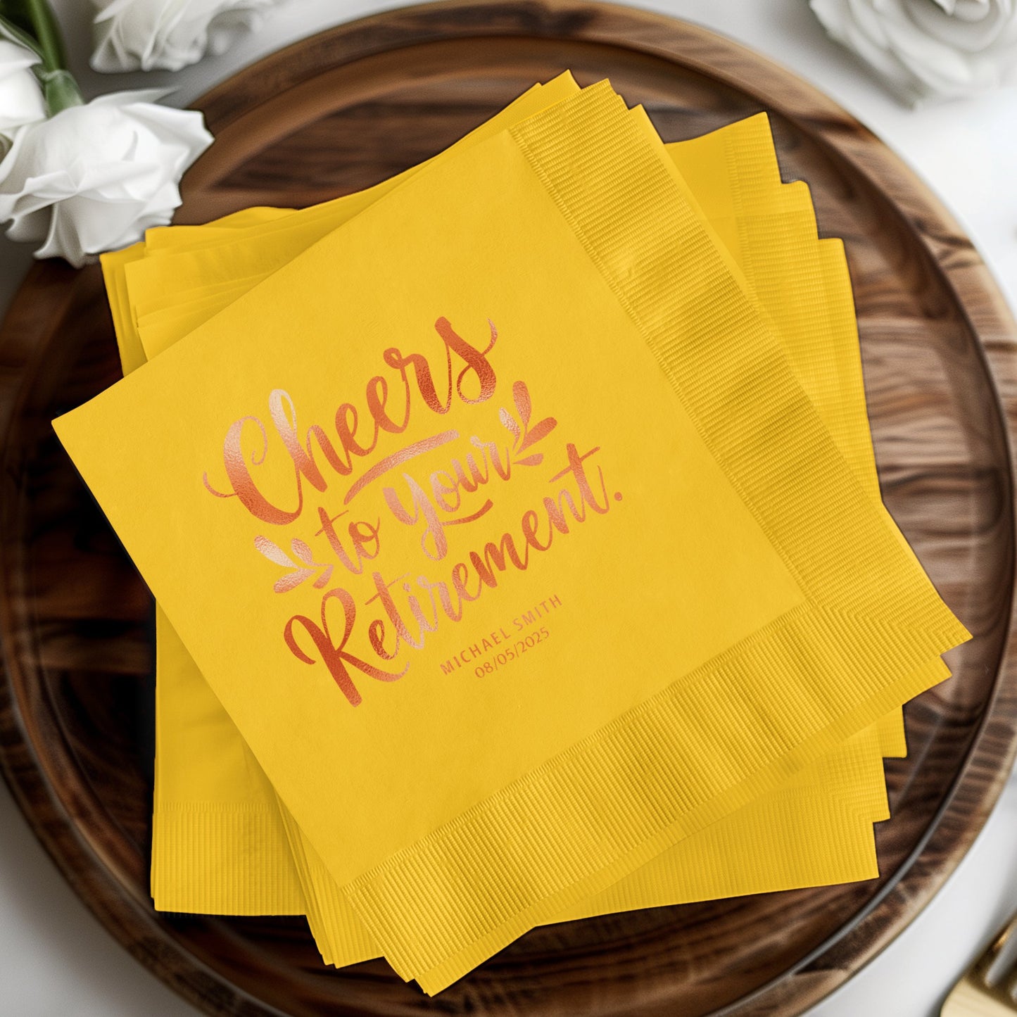Cheers to Your Retirement Napkin Product