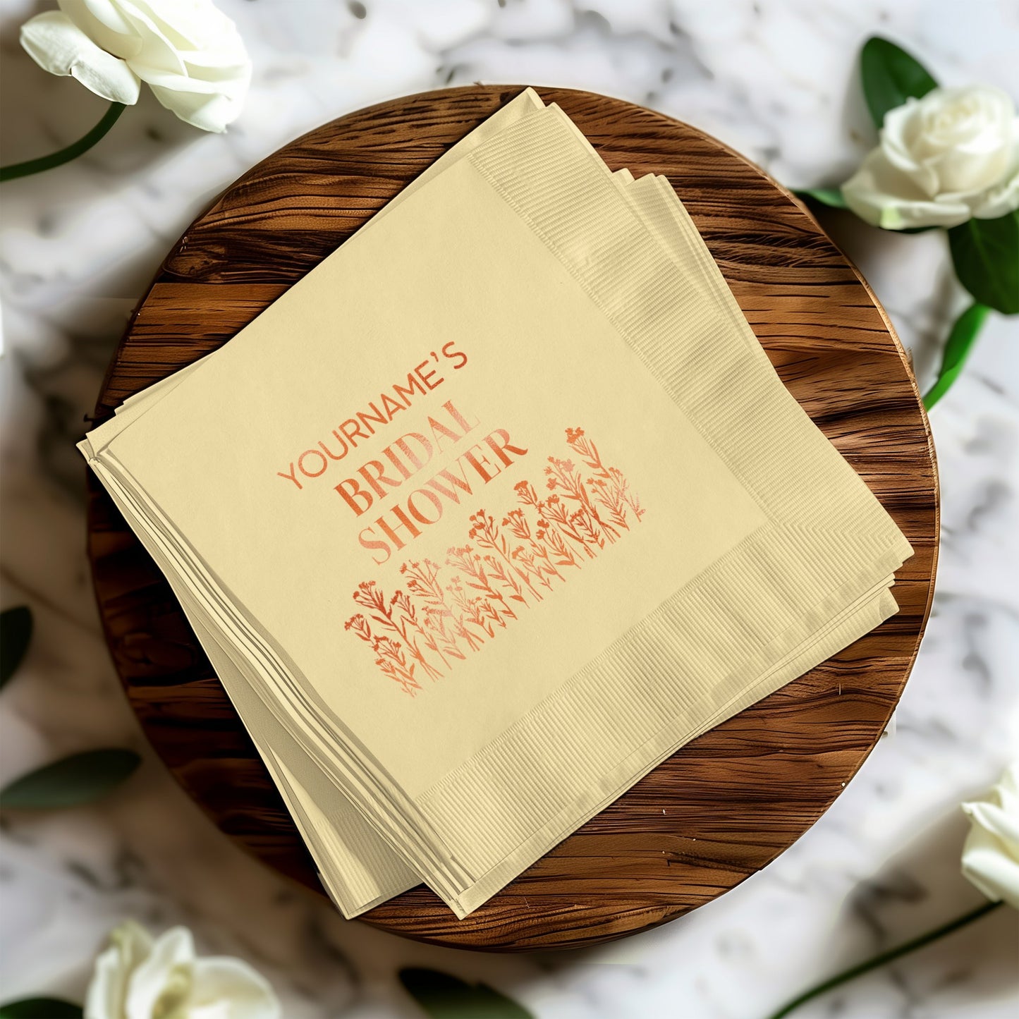 Personalized Bridal Shower Party Napkins product