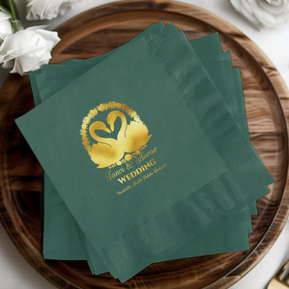 Elegant Green Wedding Napkins for Reception product