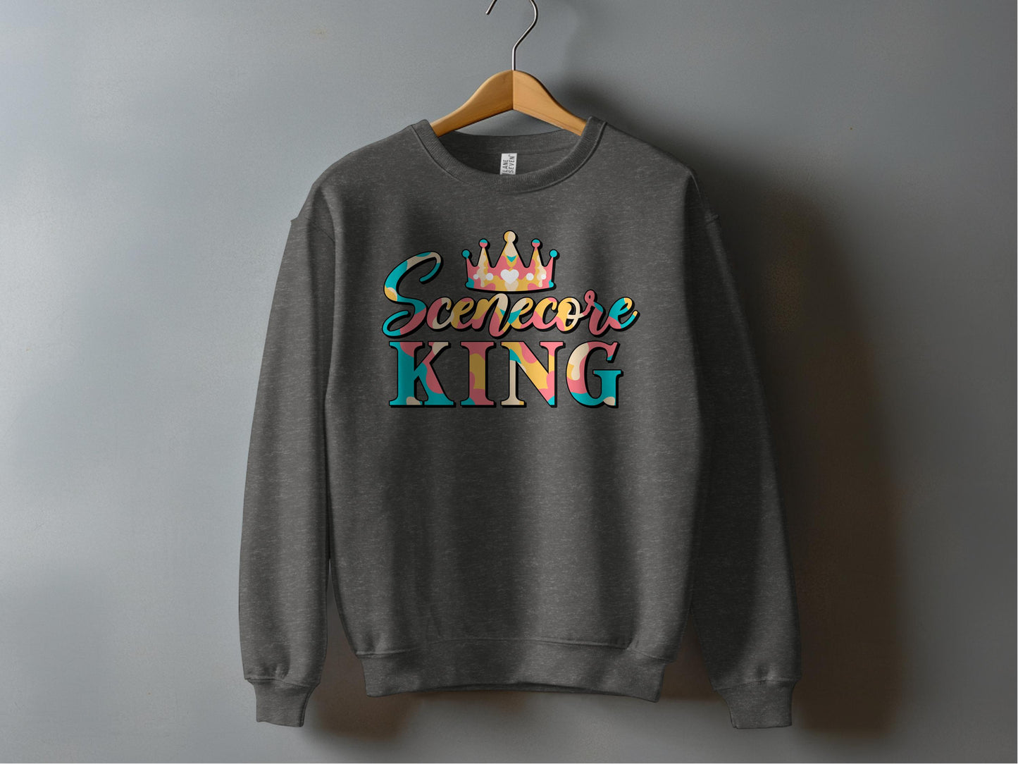 Scenecore King Graphic Printed Sweatshirt product